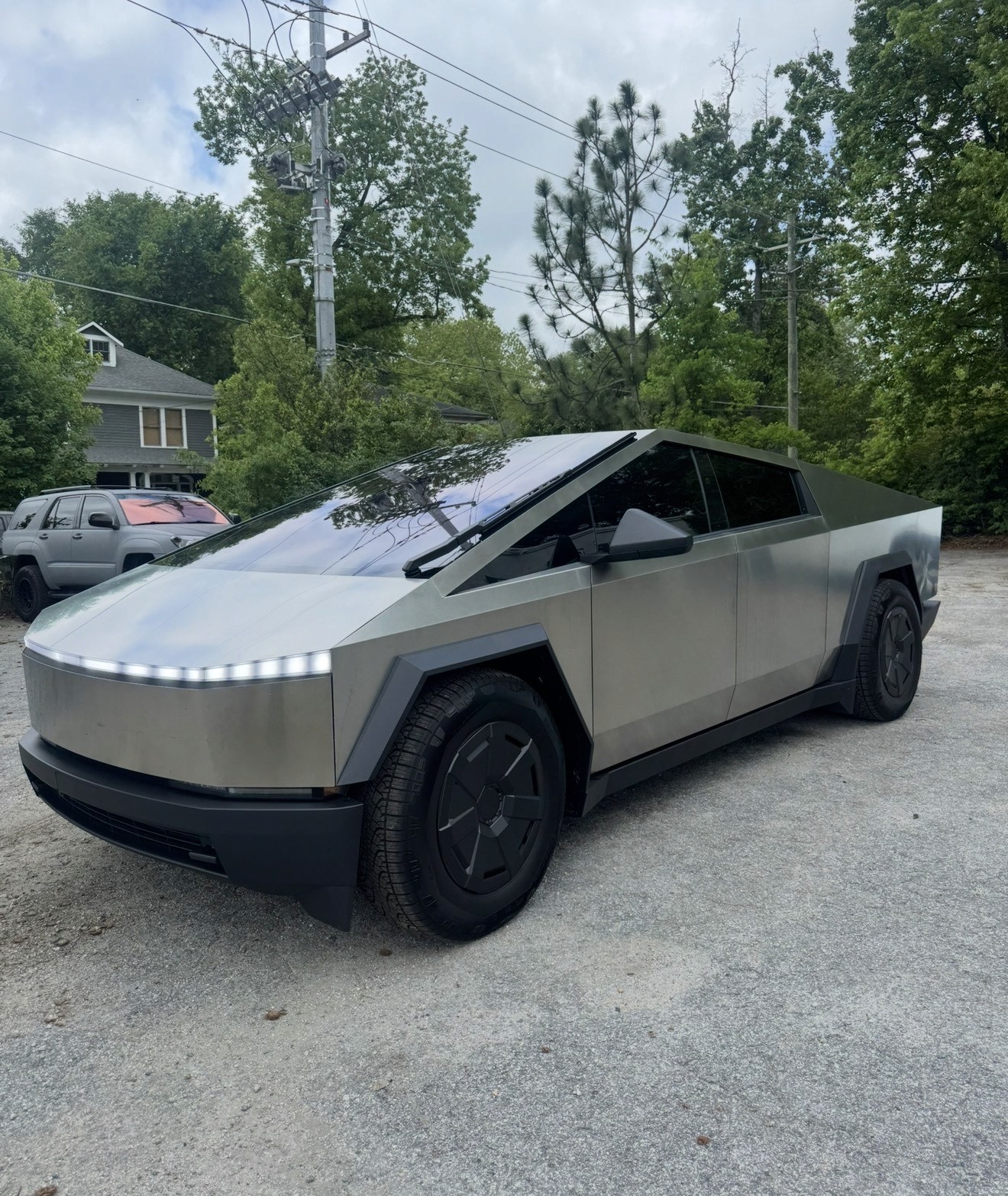 Tesla Cybertruck with dark nano-ceramic window tint